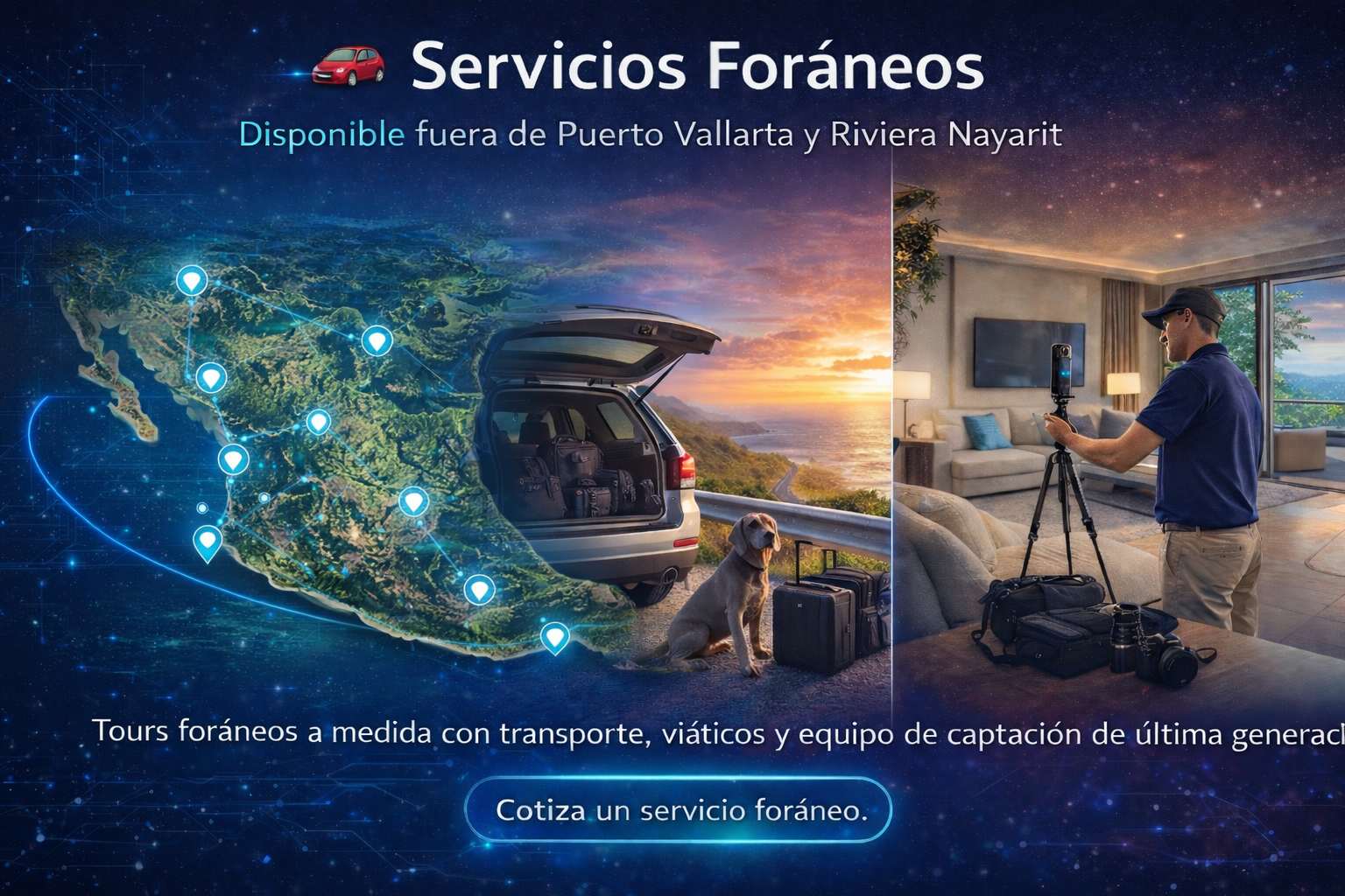 Out-of-town virtual tour services across Mexico